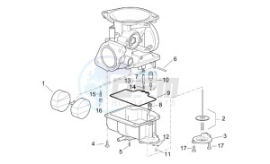 Leonardo 250 st (eng. Yamaha) drawing Carburettor III