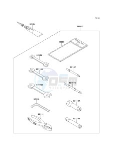 JT 1100 A [1100 STX] (A1) [1100 STX] drawing OWNERS TOOLS