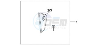 CBR1000RR9 France - (F / CMF MME TRI) drawing FAIRING SCUFF PAD