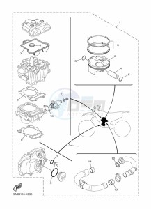 WR250F (BAKD) drawing PISTON REBUILT KIT