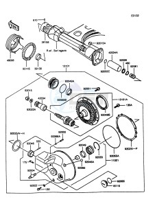 VN 1500 A [VULCAN 1500] (A10-A13) [VULCAN 1500] drawing DRIVE SHAFT_FINAL GEAR