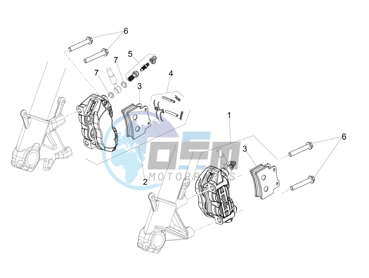 Front brake caliper