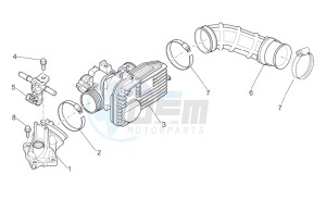 Atlantic 125-250 drawing Throttle body