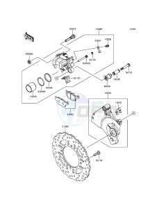 Z800 ZR800CGF UF (UK FA) XX (EU ME A(FRICA) drawing Rear Brake