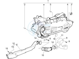 ZIP 100 4T (Vietnam) drawing Crankcase cover - Crankcase cooling