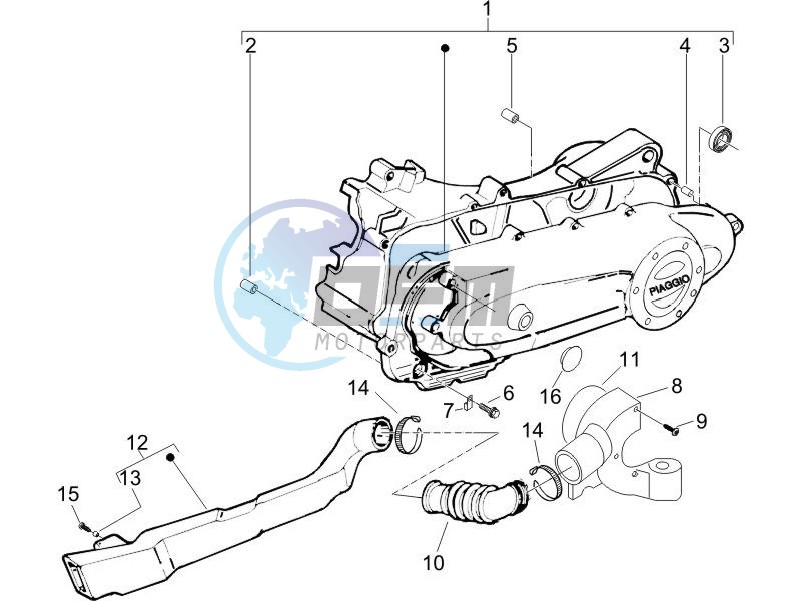 Crankcase cover - Crankcase cooling