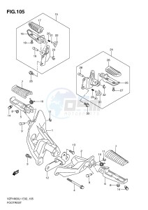 VZR1800 (E2) INTRUDER drawing FOOTREST