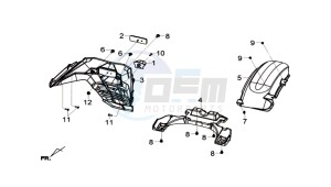 GTS 125I drawing TAIL LIGHT - LICENSE PLATE