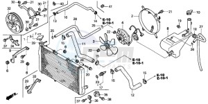 CBR1100XX SUPER BLACKBIRD drawing RADIATOR