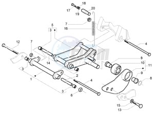 Fly 50 4t drawing Swinging arm