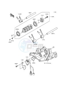 NINJA_ZX-6R_ABS ZX636FDF FR GB XX (EU ME A(FRICA) drawing Gear Change Drum/Shift Fork(s)