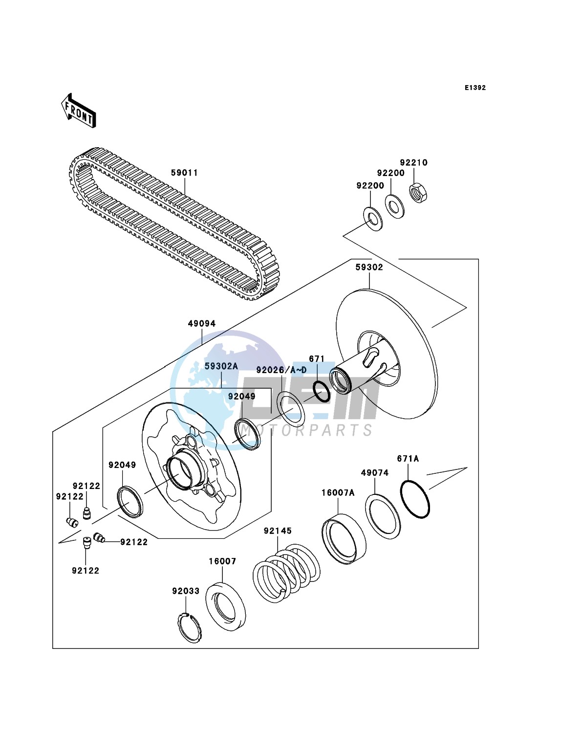 Driven Converter/Drive Belt