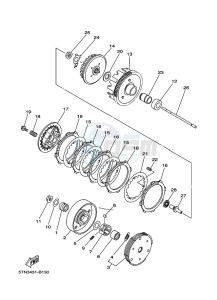 TT-R110E (B51P) drawing CLUTCH