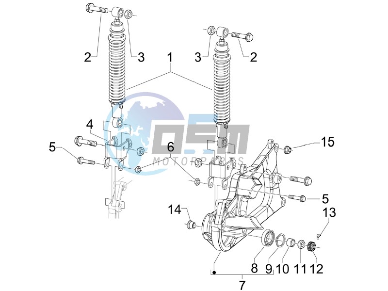 Rear suspension - Shock absorbers