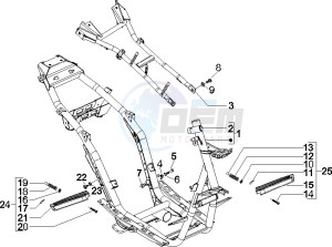 Runner 50 Pure Jet Race drawing Frame bodywork