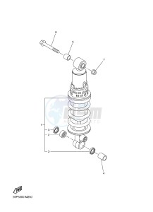 YBR125E (42PK) drawing REAR SUSPENSION