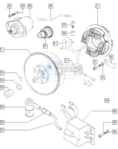 FLEXER_EX_L0-L2 50 L0-L2 drawing Magneto assembly-electric starter