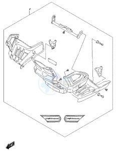 DL650 drawing OPTIONAL (UNDER COWLING SET) (DL650AUEL7 E21)