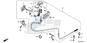 NC750SDG NC750X Europe Direct - (ED) drawing PARKING BRAKE LEVER