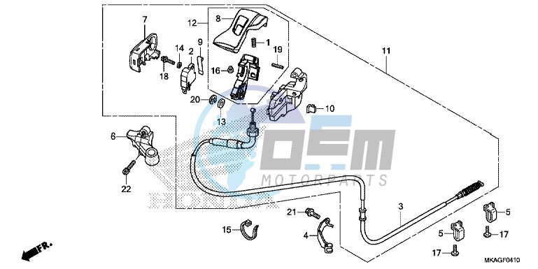 PARKING BRAKE LEVER