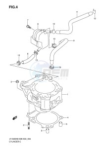 LT-Z400 (E28-E33) drawing CYLINDER