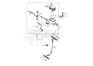 BW'S NAKED 50 drawing FRONT MASTER CYLINDER