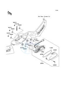 KVF750 4x4 KVF750-A1 EU GB drawing Taillight(s)