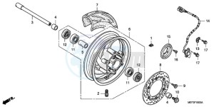 FJS400D9 ED / 2ED drawing FRONT WHEEL