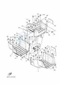 YXM700E YX70MPN (BHF8) drawing STAND & FOOTREST