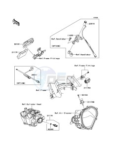 KX250F KX250YBF EU drawing Fuel Injection