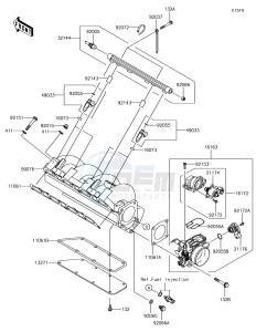 JET SKI ULTRA LX JT1500KJF EU drawing Throttle