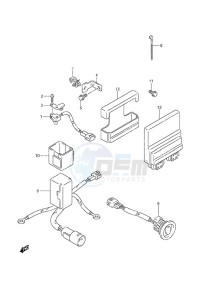 DF 90A drawing PTT Switch/Engine Control Unit