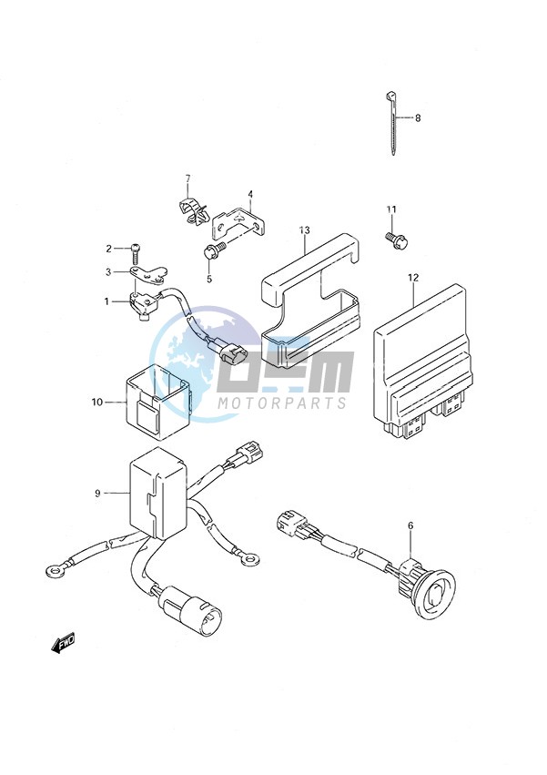 PTT Switch/Engine Control Unit