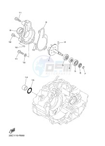 YZ450FX (B912 B913 B914 B914 B915) drawing WATER PUMP