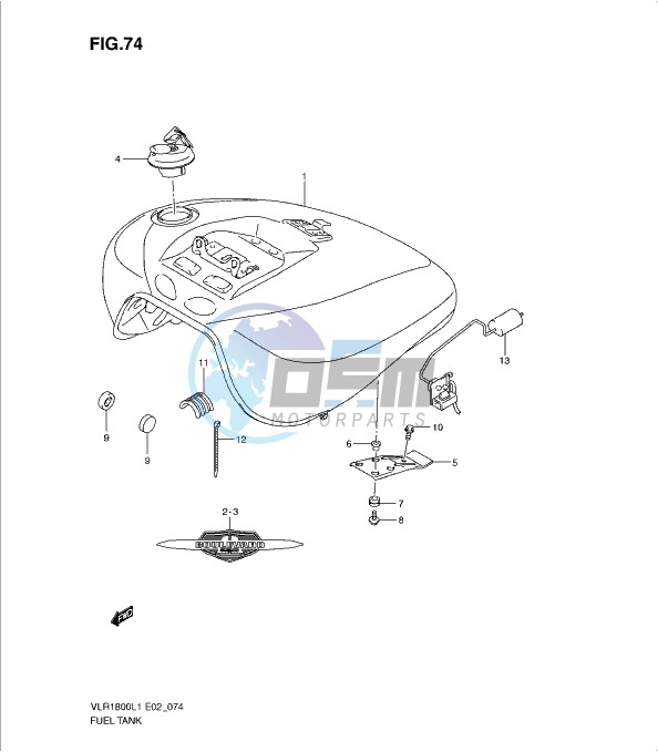 FUEL TANK (VLR1800L1 E24)