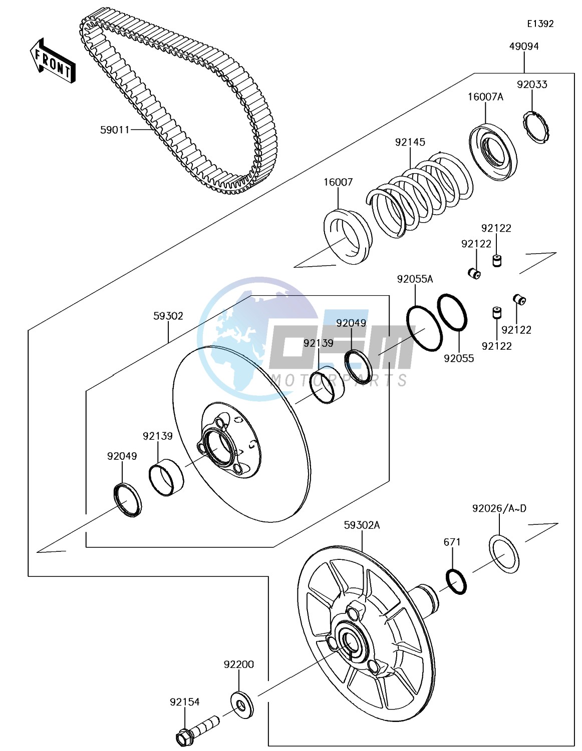 Driven Converter/Drive Belt