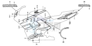 CBR600F3 drawing STRIPE (CBR600FR)