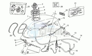 Sport 1100 Carburatori Carburatori drawing Fuel tank