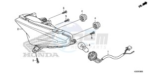 CBR300RAF CBR300RA Europe Direct - (ED) drawing TAILLIGHT