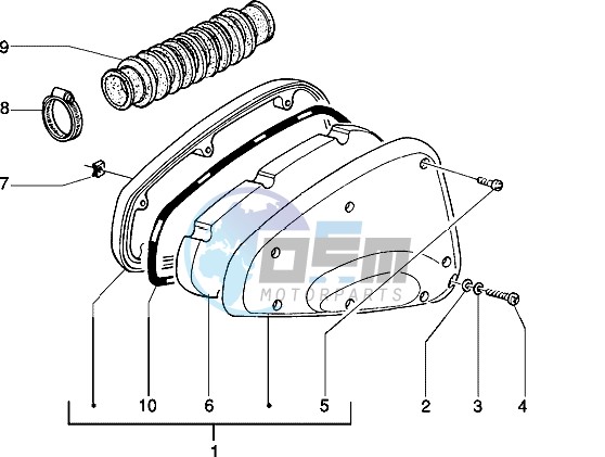 Air cleaner (Vehicle with rear drum brake)