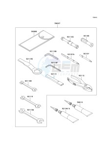 ZX 600 P [NINJA ZX-6R] (7F-8FA) P7F drawing OWNERS TOOLS