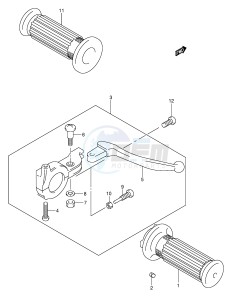 JR50 (P3-P28) drawing HANDLE LEVER