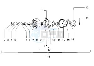 CIAO EURO2 50 drawing Clutch Single Gear