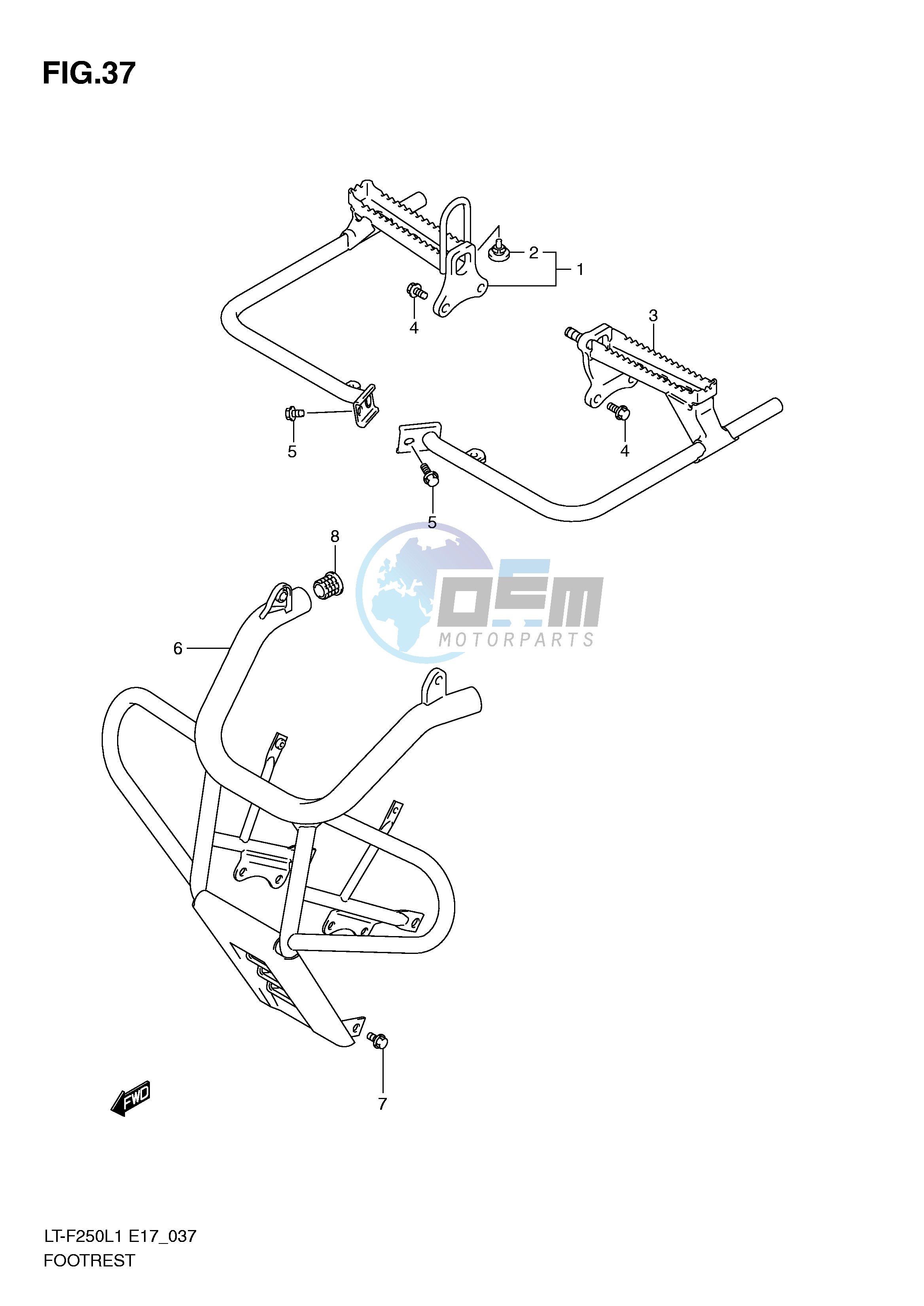 FOOTREST (LT-F250L1 E24)