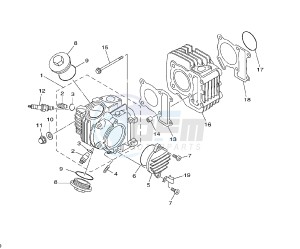 TT R 110 drawing CYLINDER AND HEAD