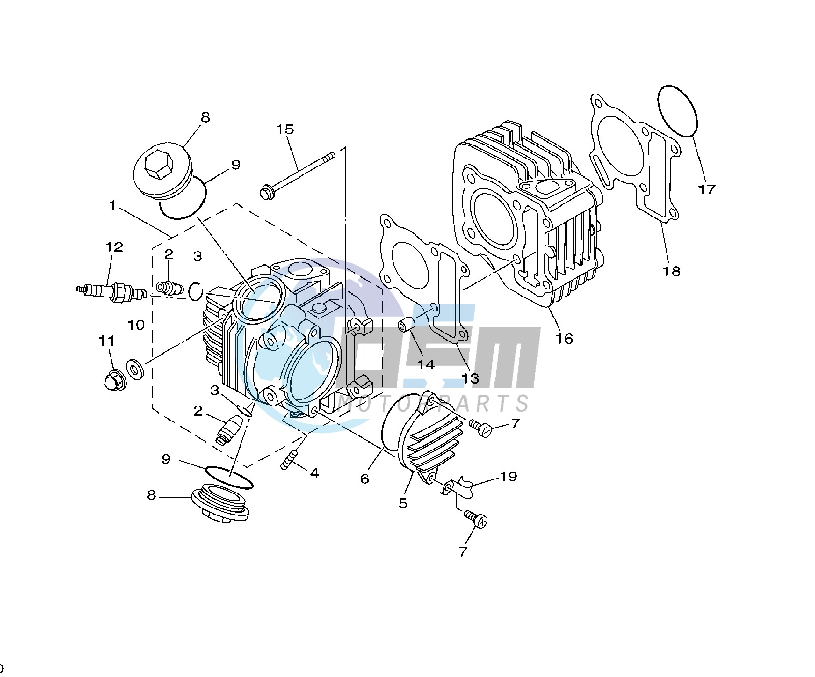 CYLINDER AND HEAD