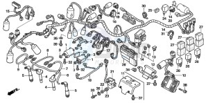 CB1300F CB1300SUPER FOUR drawing WIRE HARNESS/IGNITION COI L (CB1300S/SA)