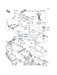 KFX700 KSV700ABF EU drawing Fuel Tank