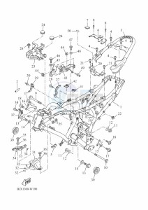 XSR700 MTM690D (BJX1) drawing FRAME