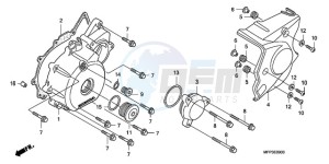 CB13009 SI / MME TWO - (SI / MME TWO) drawing LEFT CRANKCASE COVER